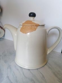 Vintage stoneware Denby Cinnamon teapot