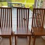6 solid oak dining chairs Image 5