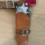 Vintage Lonestar cap guns with caps, leather  holsters with belt with cowboy hat c1960/70s Image 6