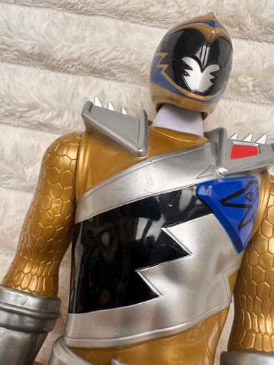 SCG Power Rangers Dino Charge Gold Power Ranger 42121 approx. 12" Used Please see photos