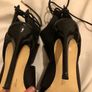 river island black stappy high heels Image 2