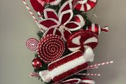 Candy cane swag