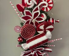 Candy cane swag