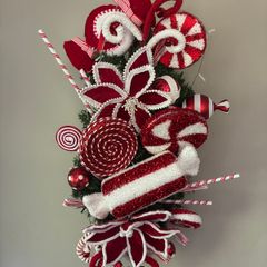 Candy cane swag