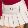 Skort with box pleats & belt Blogger Style size s Image 2