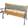 Garden Bench Cast Iron and Wood Steel FREE DELIVERY Image 3