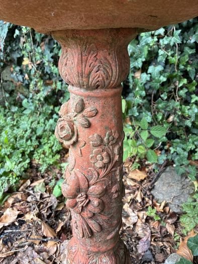 Terracotta Birdbath