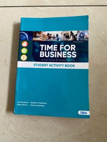 Junior Cycle Time for Business 2 nd Edition  Business Studies  Student Activity Book