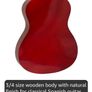 Childrens Classical Spanish Guitar Kids Pack 3/4 Size Image 3