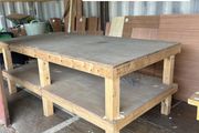 Heavy Duty Work Bench 244cm Workshop Table Storage Shelf