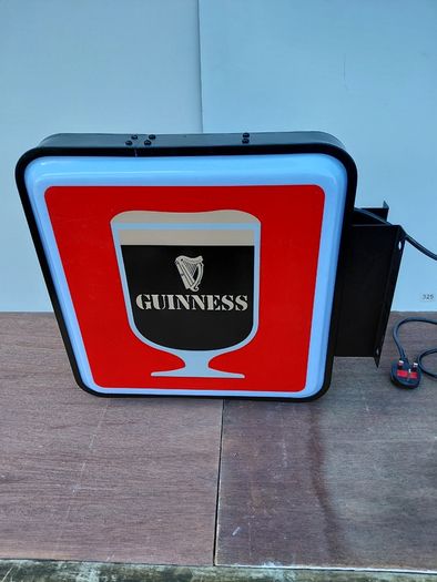 Guinness illuminated wall sign