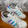 Adidas Superstar Ladies White Leather Trainers UK5 EUR38 Image 6