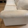 9 foot cream velvet sofa Image 10