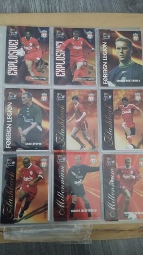 Rare Liverpool Football Club Futera 2000 Album + Cards