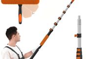 7.2m Telescopic Window Cleaner, Professional Window Cleaning Equipment with Extendable Window Cleaning Pole and 25cm Window Squeegee, Long Reach Window Cleaner Tool for Outdoor/Indoor Use