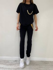 Summer Set Pants Sweatshirt Short Sleeves