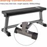 Flat Weight Bench Workout Flat Bench Weightlifting Bench with Dumbbell Rack Home Training Multiuse Fitness Bench Image 6