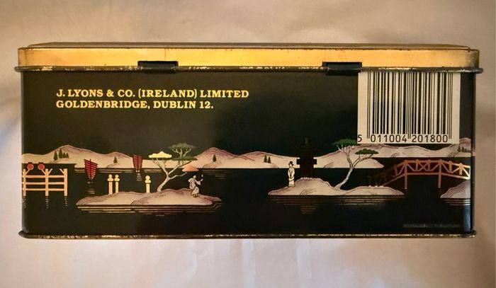 Vintage Lyon's teabag box tin -good condition