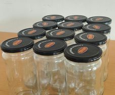 Set of 12 Big Glass Jars With Lids