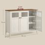 Sideboard Cabinet Vintage-Style Kitchen Storage Cabinet Image 5