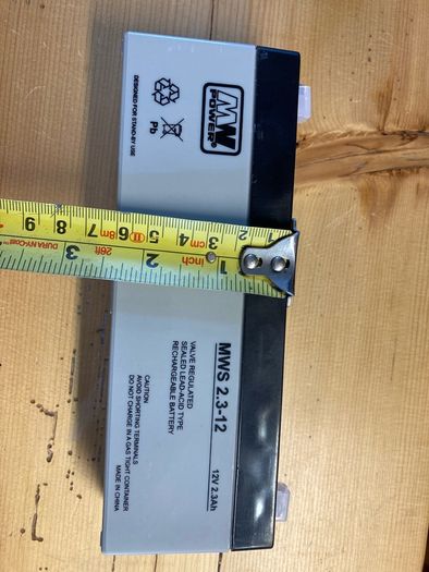 12V. 2.3Ah rechargeable battery, brand new.