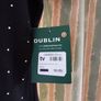 Dublin Black & Pink Polo Shirt With Silver Dot Design. With Embroidery. Size 10/Small. Image 2