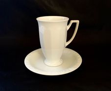A classic mocha/coffee mug and saucer by Rosentha