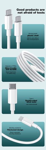 Type-C to Type-C Data Cables (1.5 M)