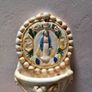 Vintage handpainted holy water font Image 2