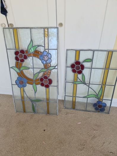 Stained glass.