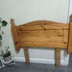 Pine wooden head board in great condition
