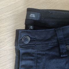 River Island Jet Black Slim Fit 34x32