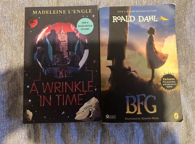 Books BFG and a wrinkle in time