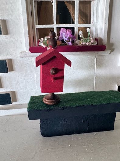 Stunning approx 140cm high 4 story extra large Georgian dolls house with contents, servants quarters and separate garage