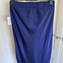 Navy silky midi Size 14 skirt - new Image 4