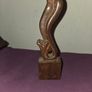 Vintage Carved Wooden Mermaid Statue Image 3