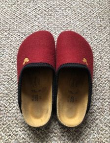 Felt Slippers Mickey Mouse Birkis Size 35 Birkenstock Uk 2.5