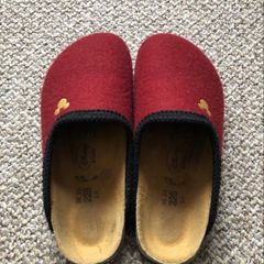 Felt Slippers Mickey Mouse Birkis Size 35 Birkenstock Uk 2.5