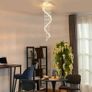Modern Crystal Chandelier Ceiling Light Pendant Lamp Chrome Finish Glass Droplets New, 30 / 120cm Image 2