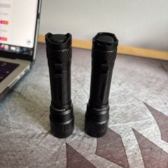 Two Convoy S14 F45 4000K Flashlights 18650 cells