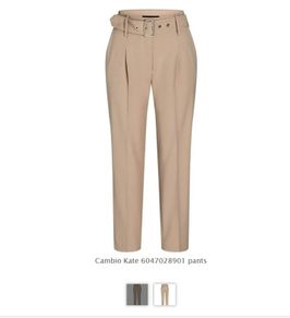CAMBIO Kate tan cigarette style pants Sz 10UK - Bnwot -Rrp 159.90