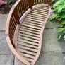 Curved garden bench Image 4