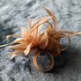 Gold hair fascinator Image 2