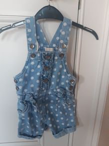 Girls denim shorts dungarees