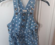 Girls denim shorts dungarees
