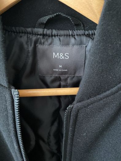 Men's Black M&S Bomber jacket