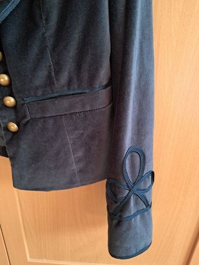 Atmosphere Velvet Military Style Jacket Size 12