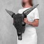 Authentic lage Indonesian carved bull skull Image 3