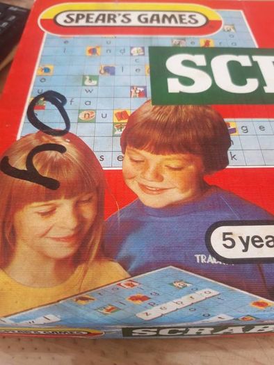 Vintage Spear's Scrabble For Juniors  1983