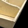 Vintage Painted Pine Cutlery or Kitchen Caddy. Image 3
